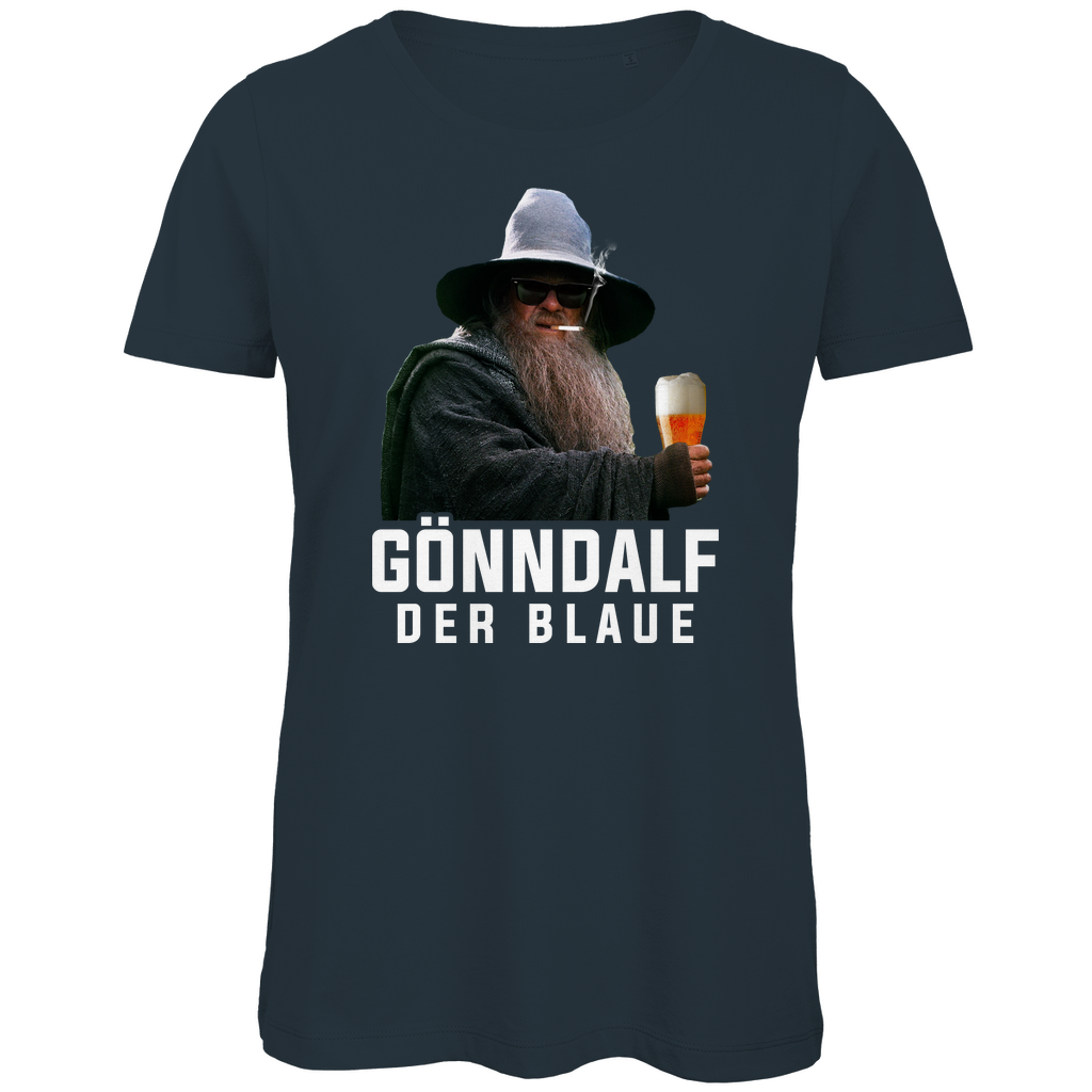 Gönndalf der Blaue - Damen Premium Bio T-Shirt Dark Grey