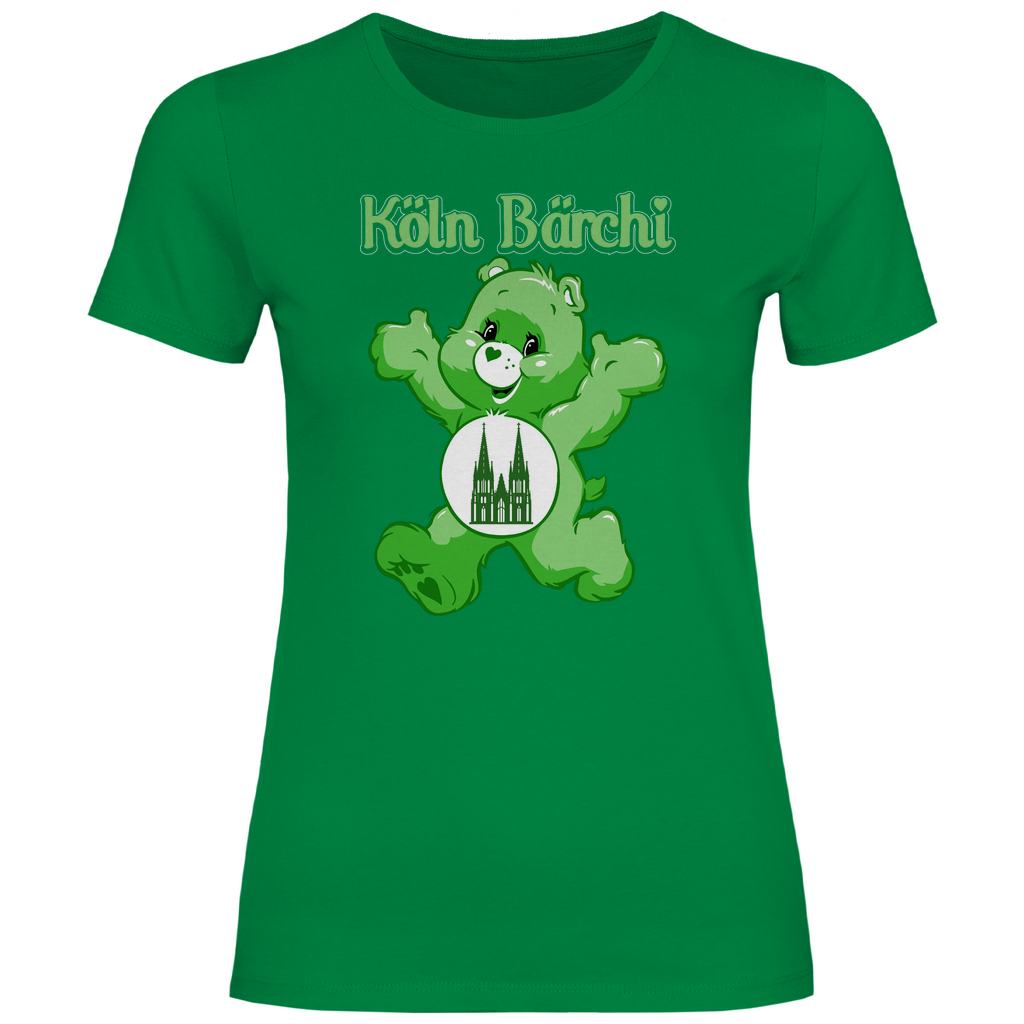 Köln Bärchi - Glücksbärchi - Damenshirt Kelly Green