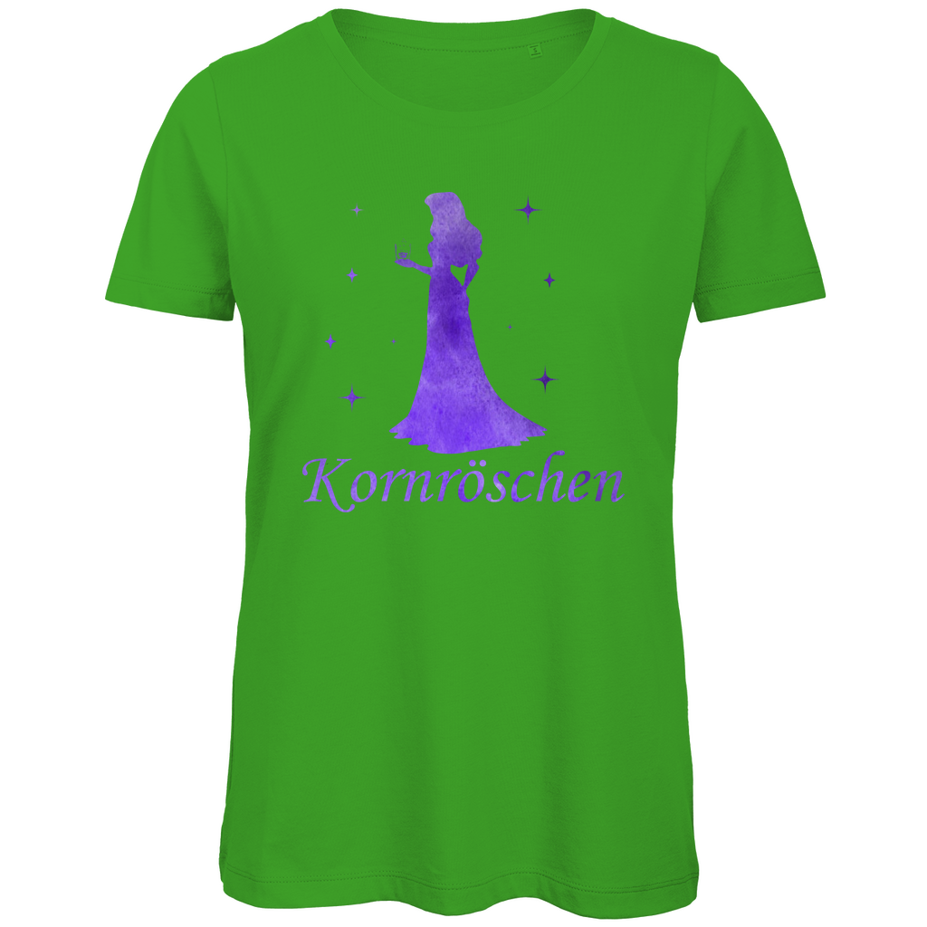 Kornröschen - Prinzessin Aquarell - Damen Premium Bio T-Shirt Real Green