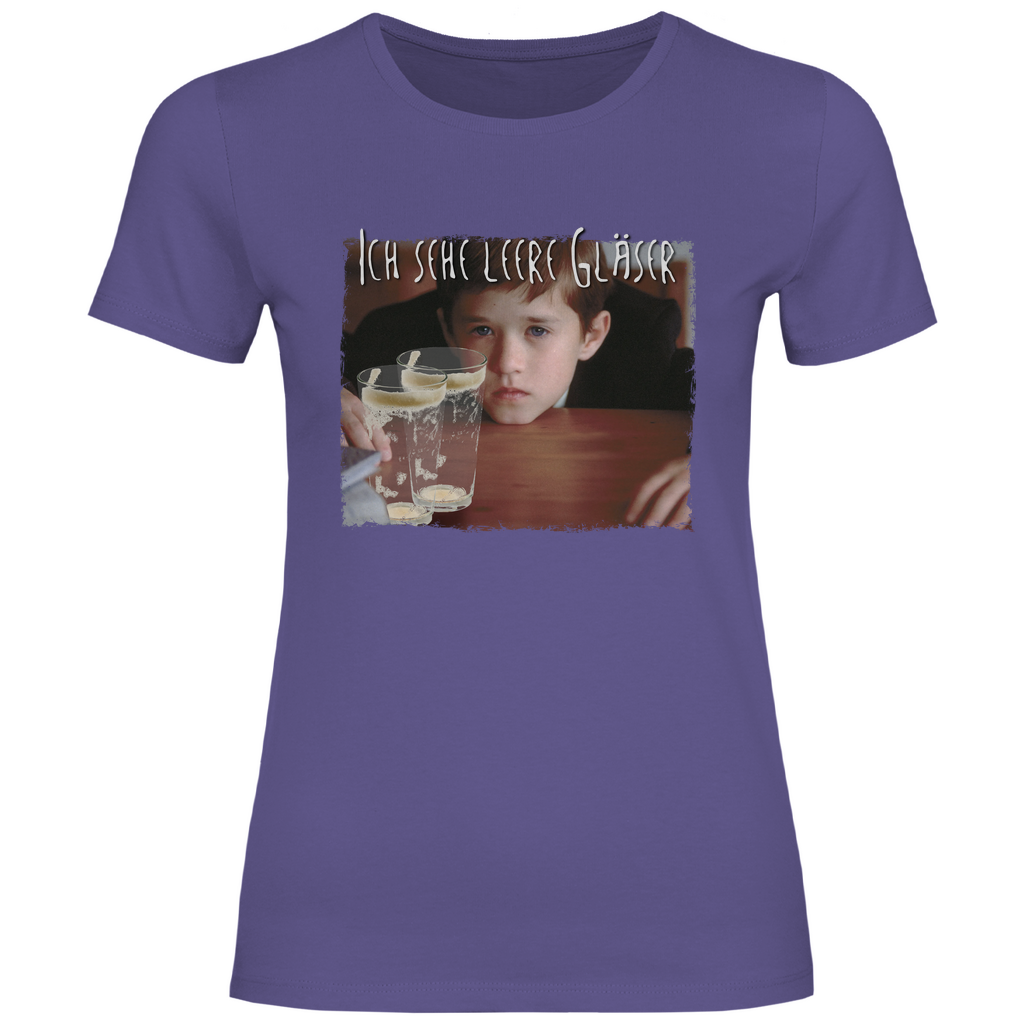 Ich sehe leere Gläser - Damenshirt Millennial Lilac