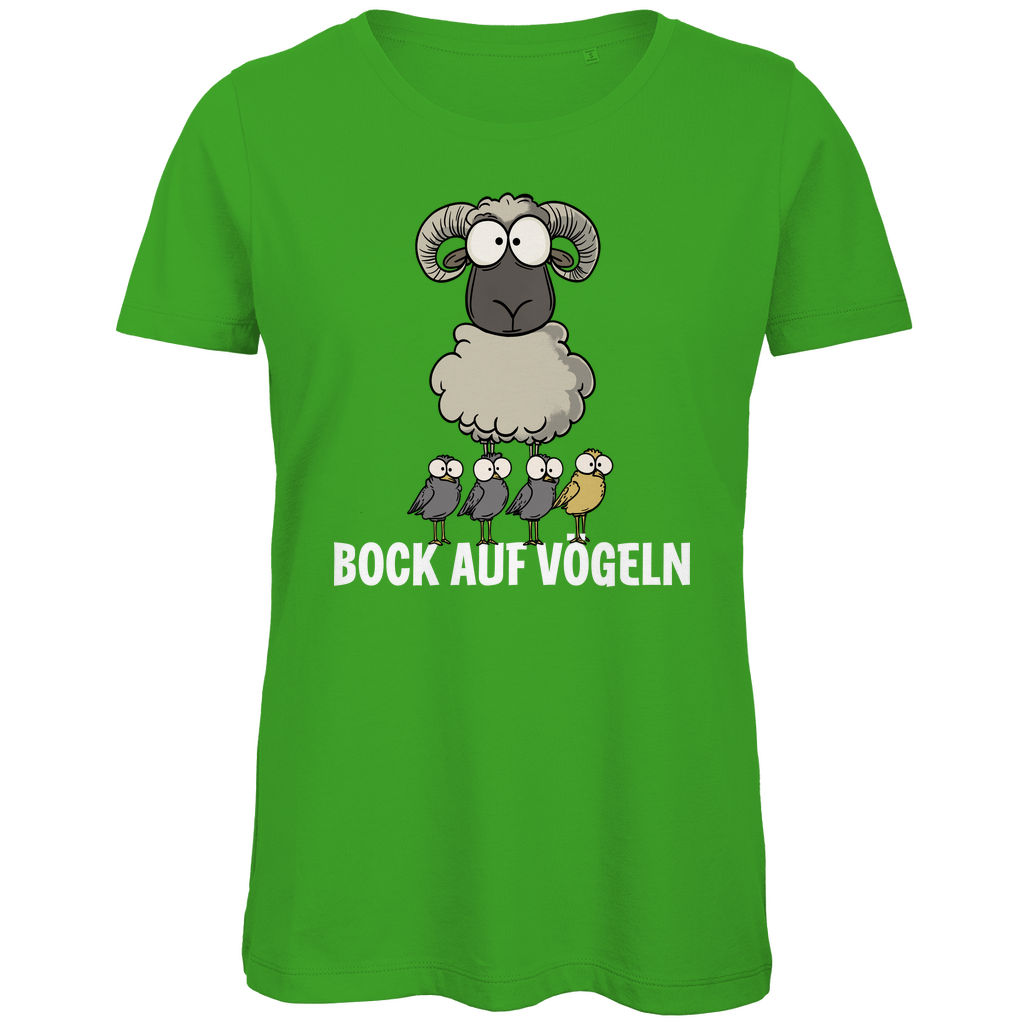 Bock auf Vögeln - Damen Premium Bio T-Shirt Real Green