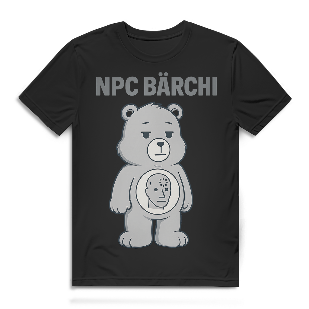 NPC Bärchi - Glücksbärchi - Herren Premium Bio T-Shirt Black