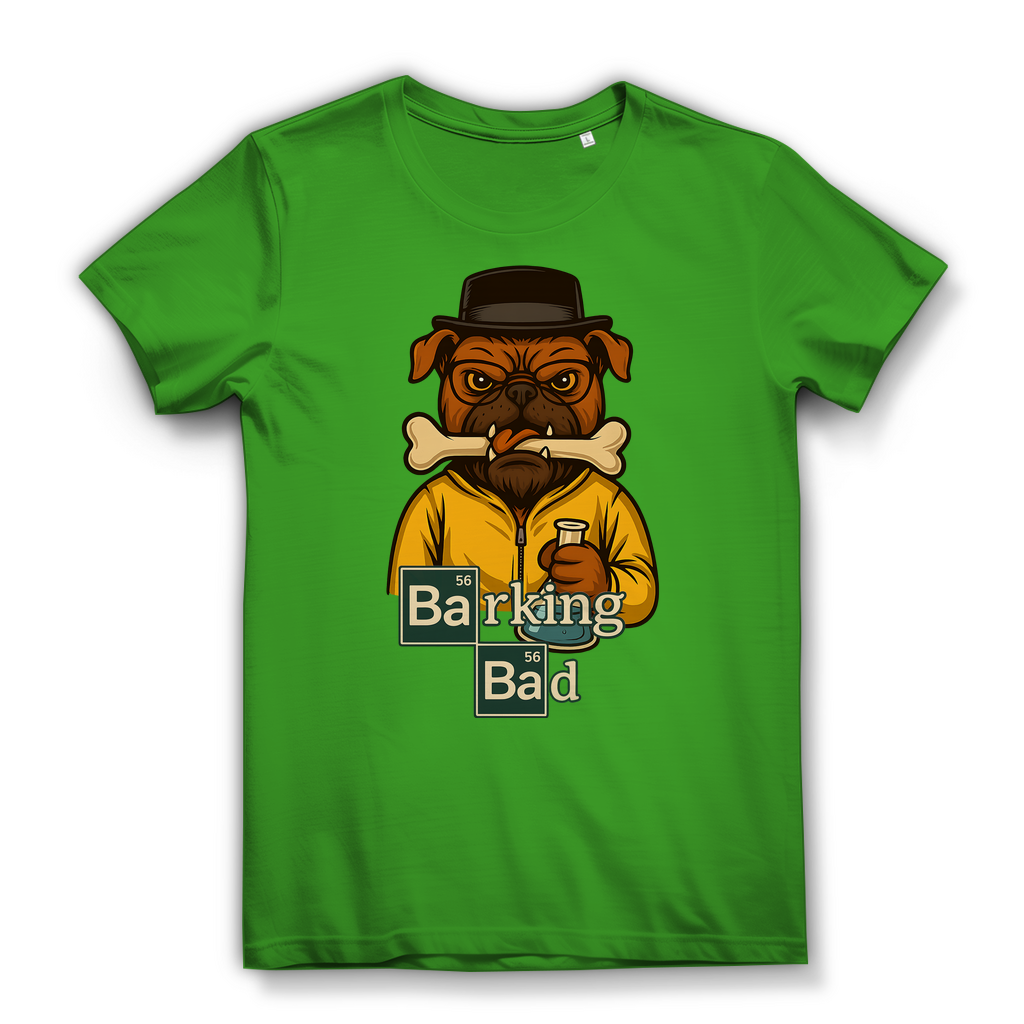 Breaking Bad Barking Bad Dog Hunde - Damen Premium Bio T-Shirt Real Green