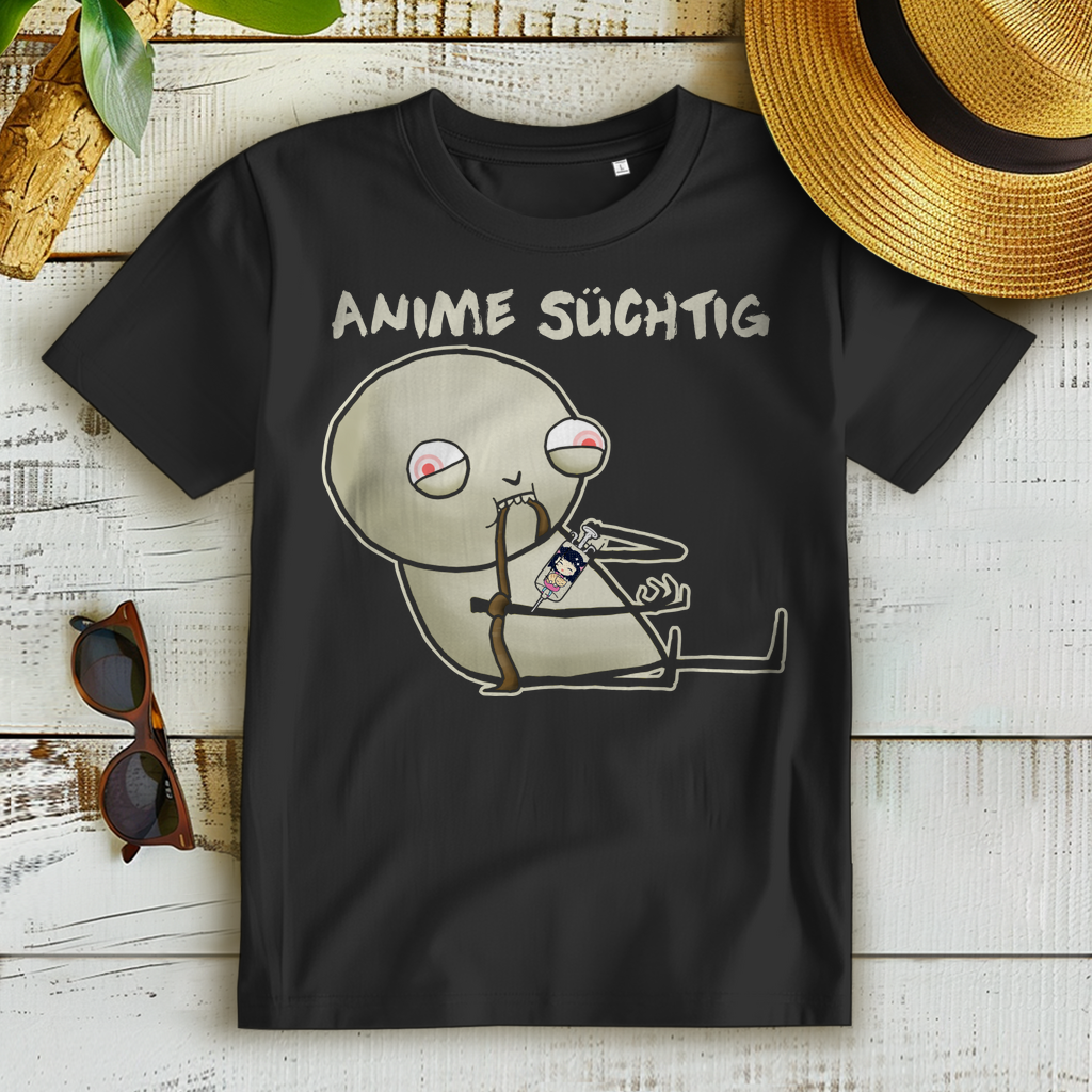 Damen T-Shirt Anime Süchtig – Geschenkidee für echte Anime & Manga Girls