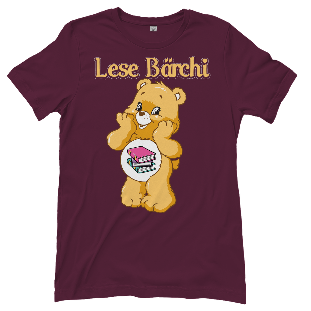 Lese Bärchi - Glücksbärchi - Damenshirt Burgundy