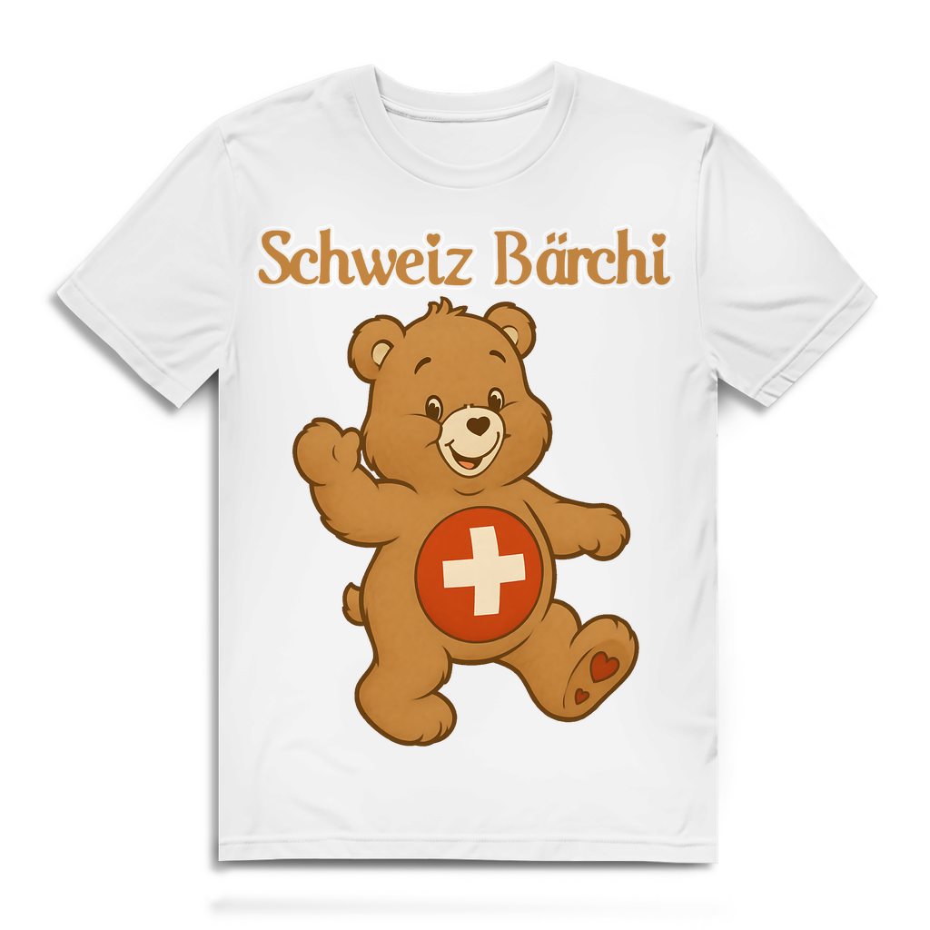 Schweiz Bärchi - Glücksbärchi - Herren Premium Bio T-Shirt White