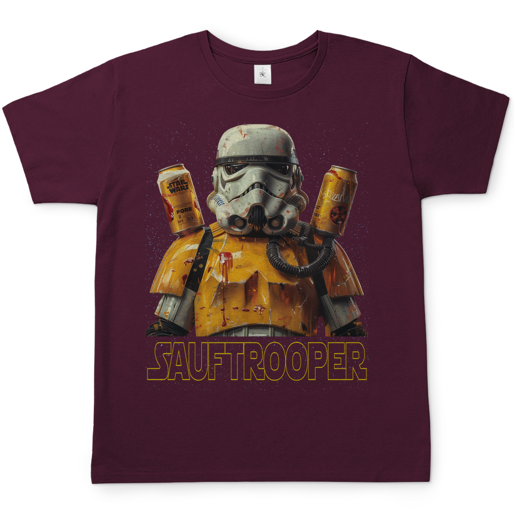 Sauftrooper - Stormtrooper Star Wars - Herren Shirt Burgundy