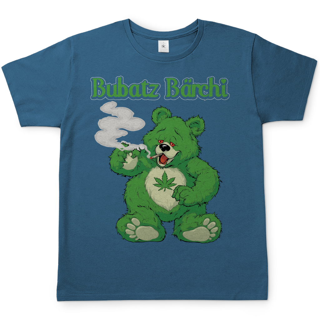 Bubatz Bärchi - Glücksbärchi - Herren Shirt Stone Blue