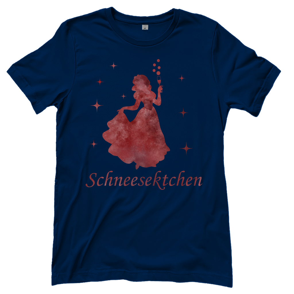 Schneesektchen - Prinzessin Aquarell - Damenshirt Navy