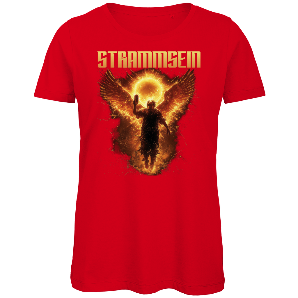 Strammsein Du Ich Wir Bier - Damen Premium Bio T-Shirt Red