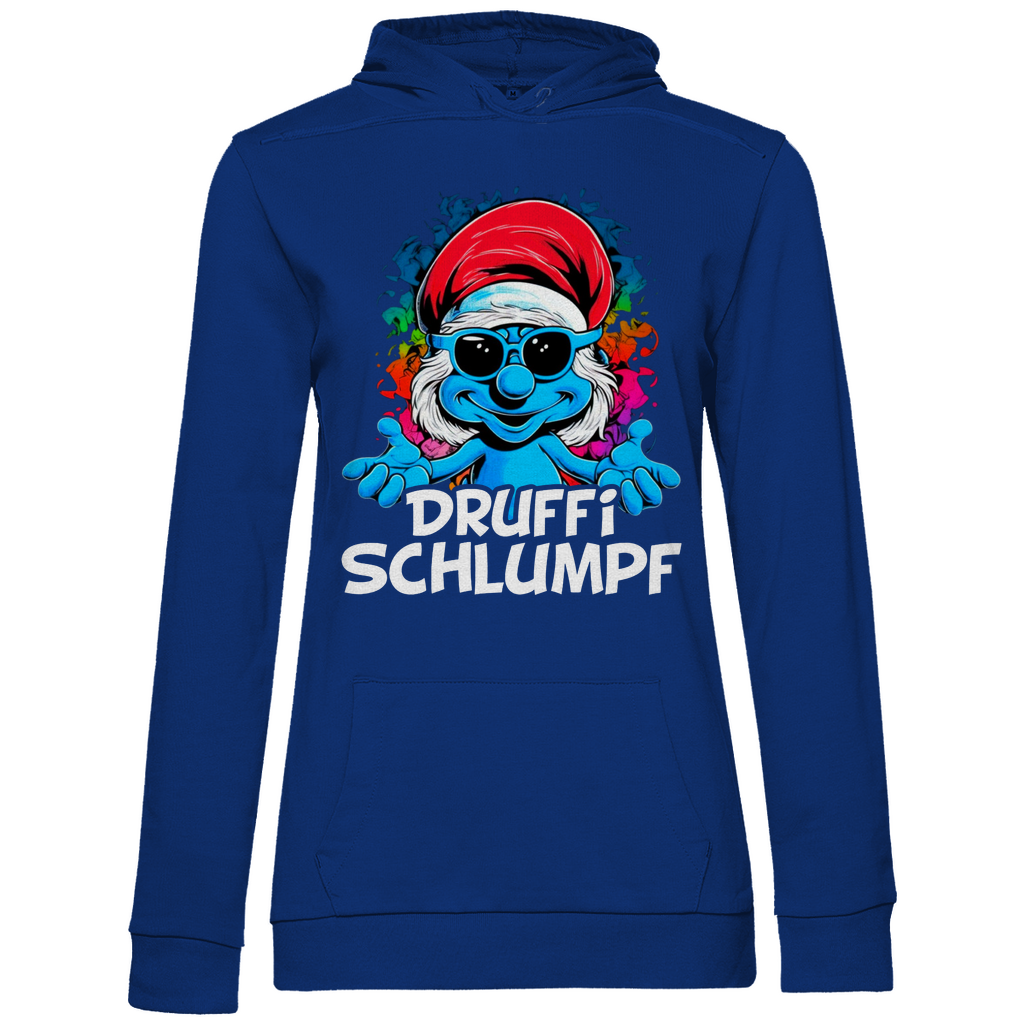 Druffi Schlumpf Grafik - Damen Hoodie Royal