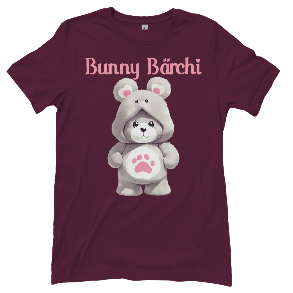 Bunny Bärchi - Glücksbärchi - Damenshirt Burgundy