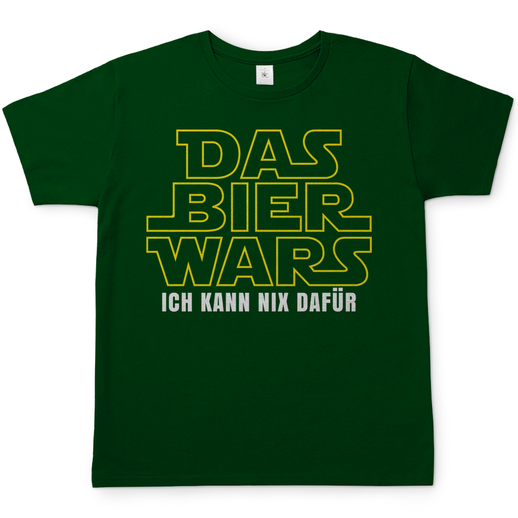 Das Bier Wars ich kann nix dafür Star Wars - Herren Shirt Bottle Green