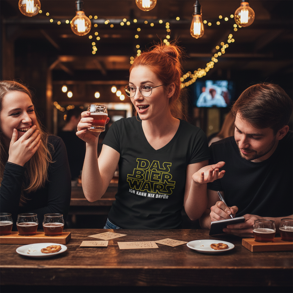 Das Bier Wars ich kann nix dafür Star Wars - V-Neck Damenshirt