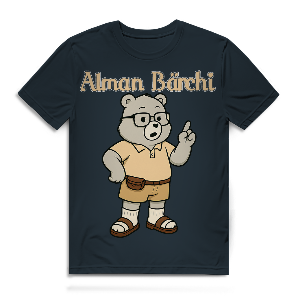 Alman Bärchi - Glücksbärchi - Herren Premium Bio T-Shirt Dark Grey Solid