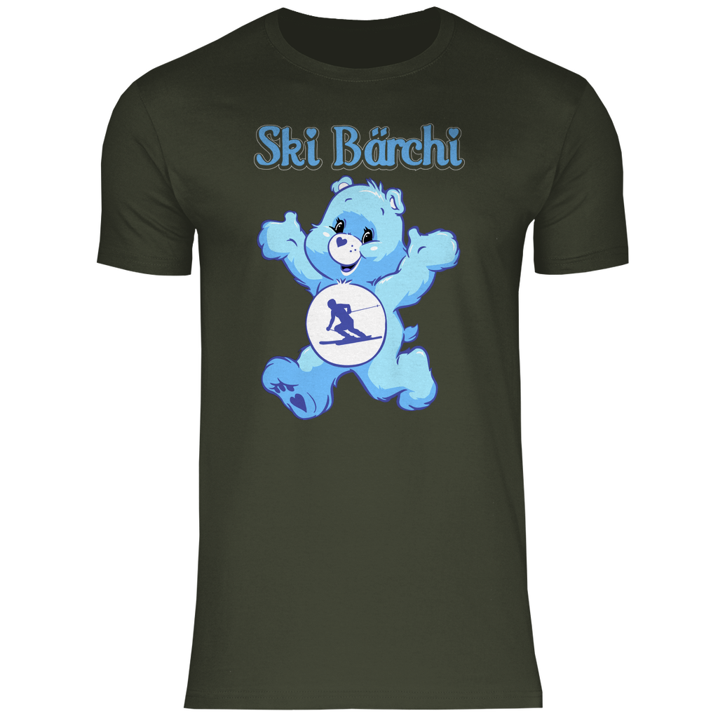 Ski Bärchi - Glücksbärchi - Herren Shirt Urban Khaki