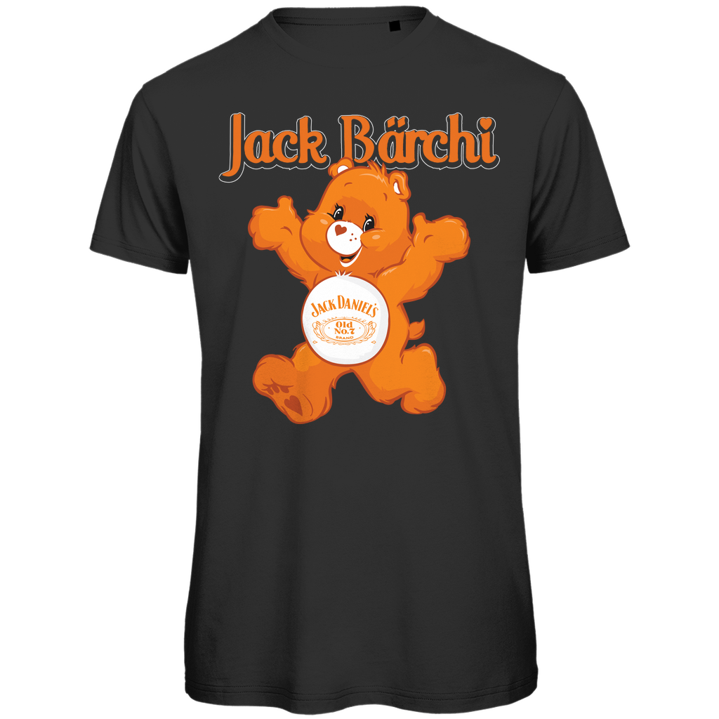 Jack Bärchi Glücksbärchi - Herren Premium Bio T-Shirt Black