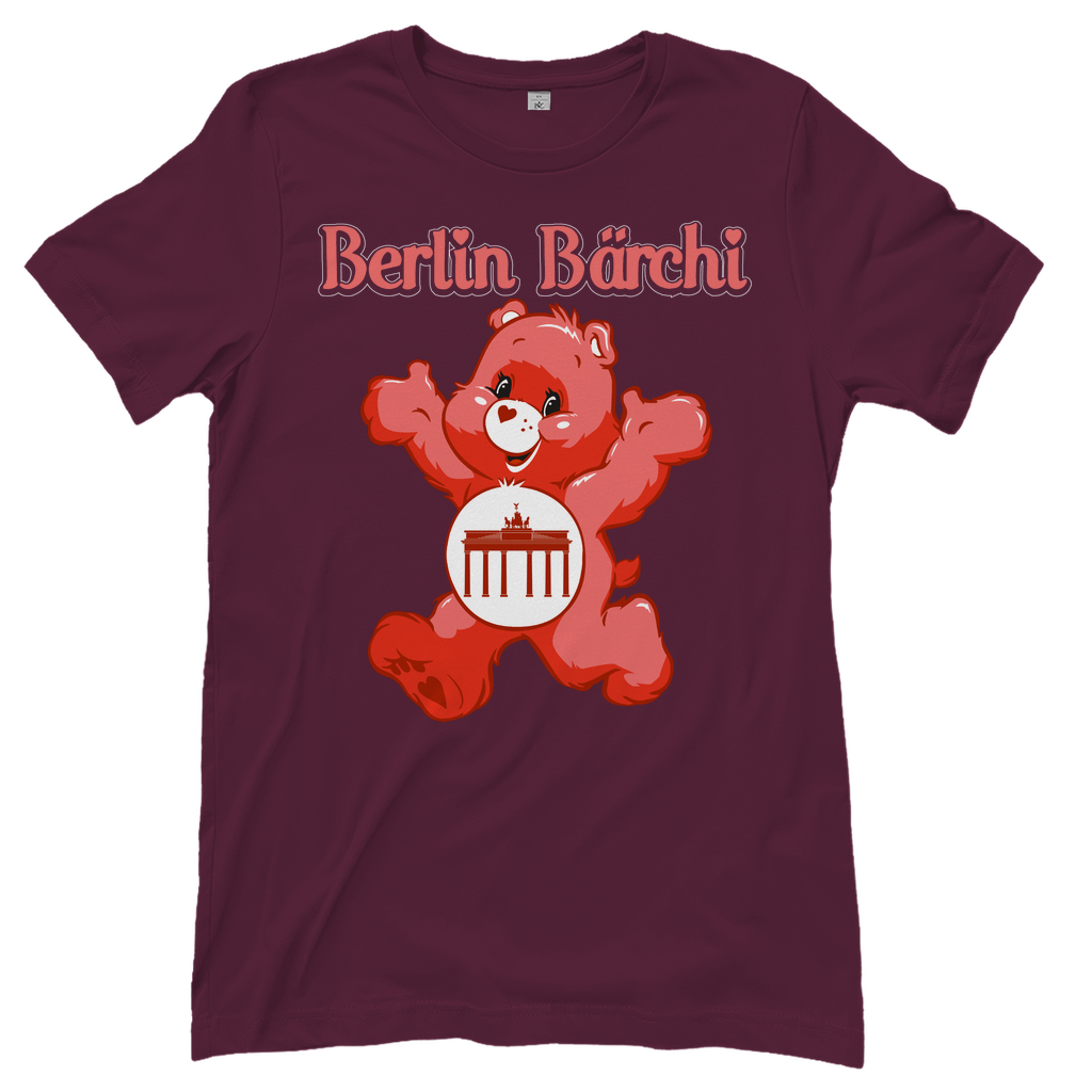 Berlin Bärchi - Glücksbärchi - Damenshirt Burgundy
