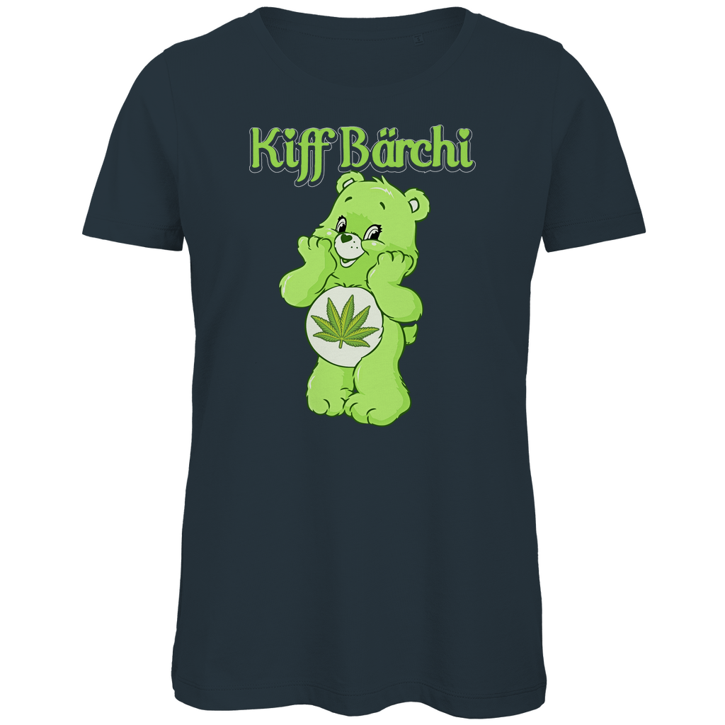 Kiff Bärchi - Glücksbärchi - Damen Premium Bio T-Shirt Dark Grey