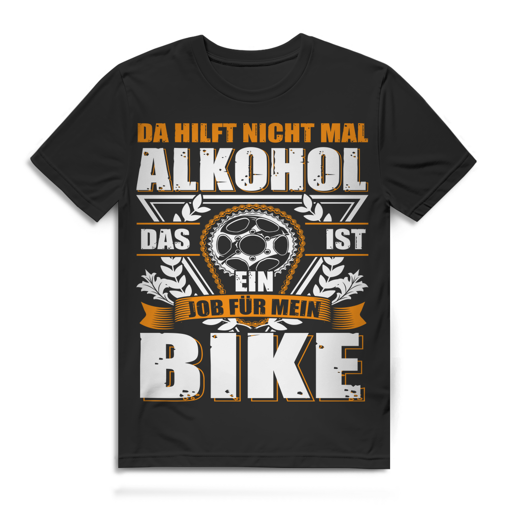 Herren T-Shirt Bike – Lustiger Spruch für Radfahrer & Hobby-Biker Black