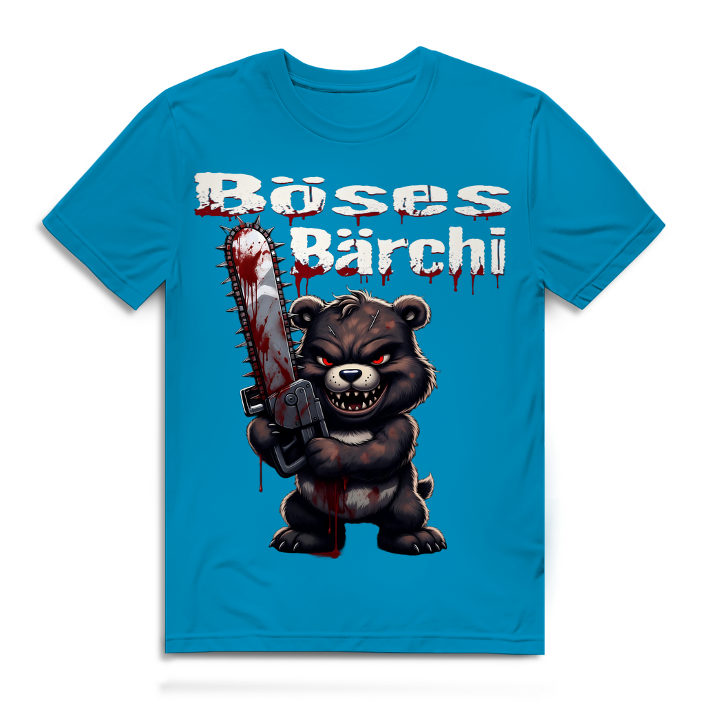 Böses Bärchi Kettensäge Herren Premium Bio T-Shirt Atoll