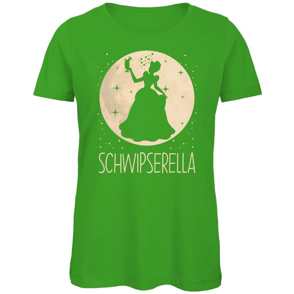 Mond Prinzessin - Schwipserella - Damen Premium Bio T-Shirt Real Green