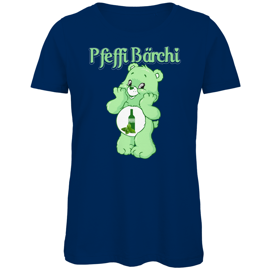 Pfeffi Bärchi - Glücksbärchi - Damen Premium Bio T-Shirt Navy