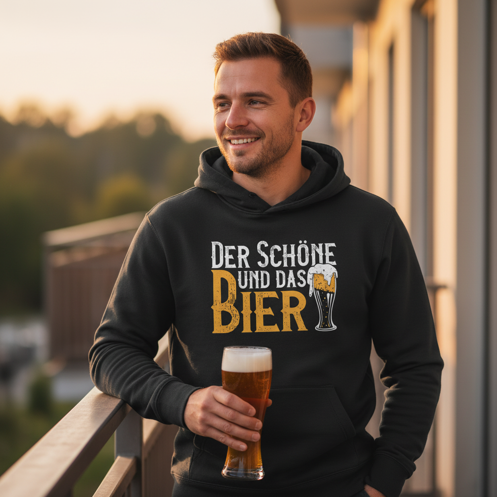Der Schöne und das Bier - Unisex Hoodie