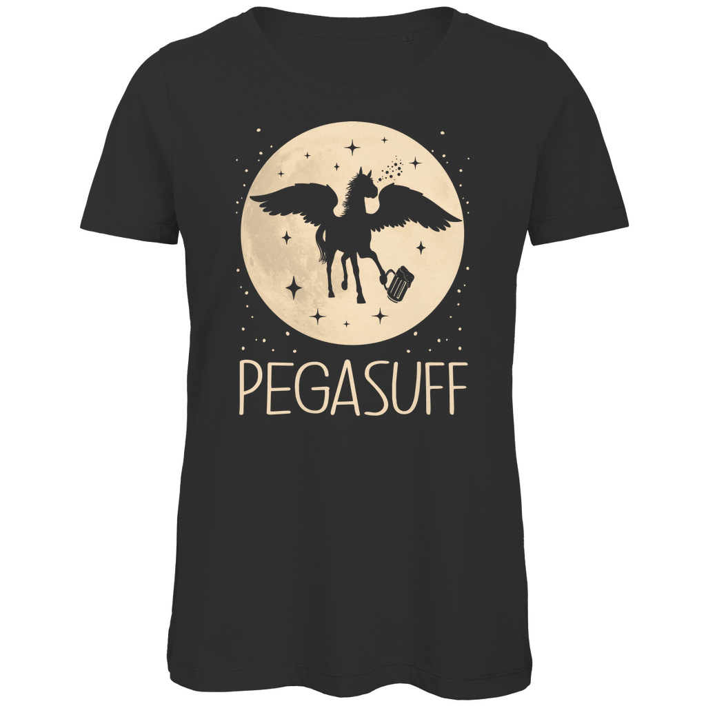 Mond Prinzessin - Pegasuff - Damen Premium Bio T-Shirt Black
