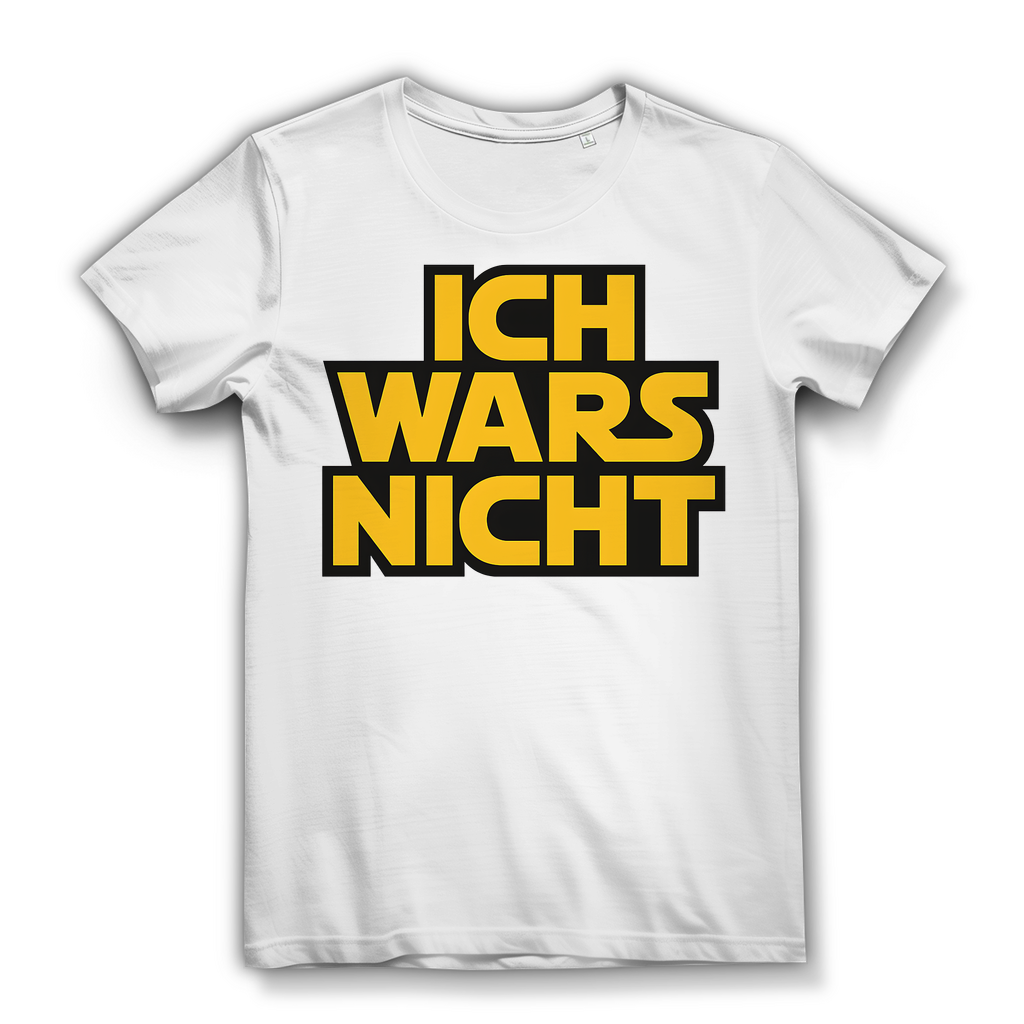 Star Wars Shirt Damen Parodie Ich Wars Nicht Bio XS-XXL White