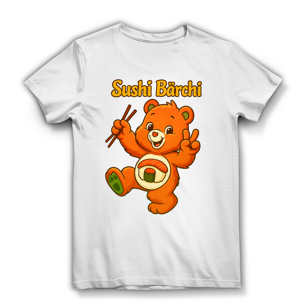 Sushi Bärchi - Glücksbärchi - Damen Premium Bio T-Shirt White
