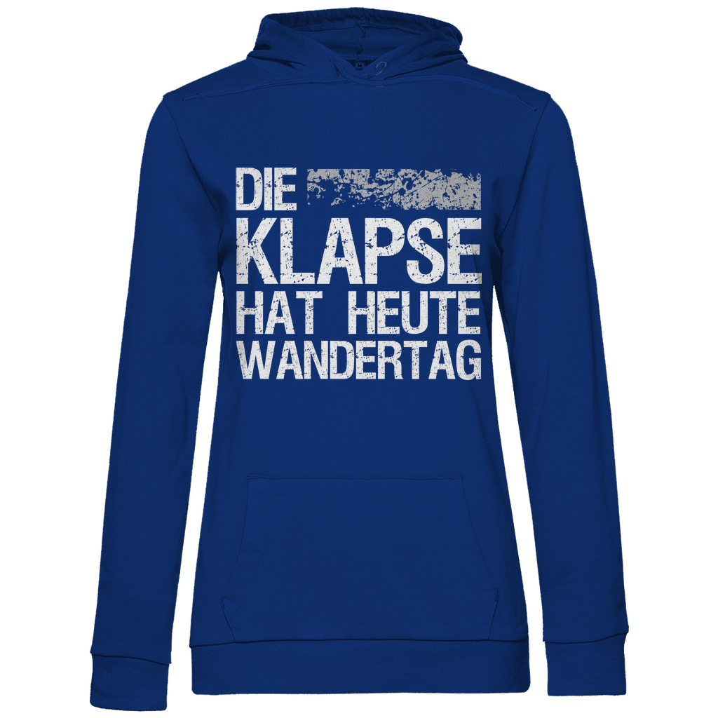 Die Klapse hat heute Wandertag - Damen Hoodie Royal