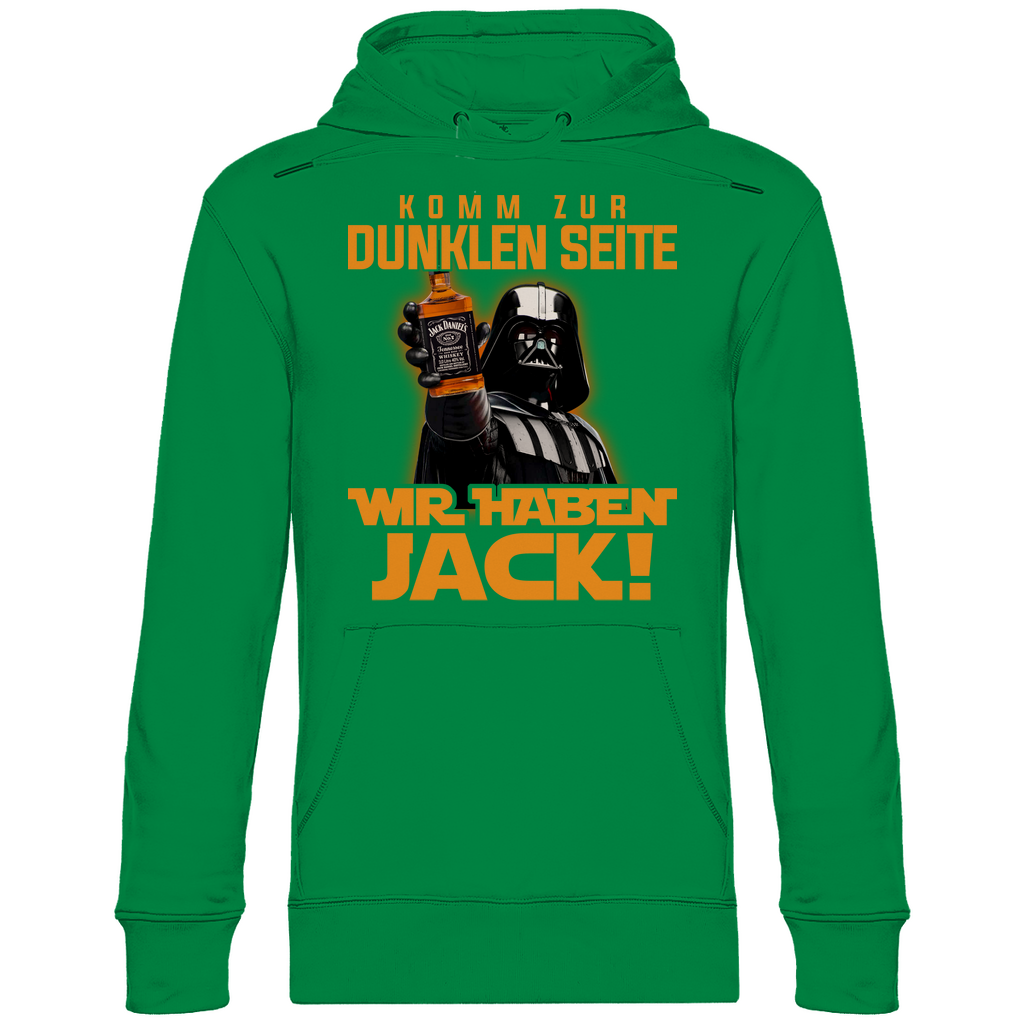 Komm zur dunklen Seite wir haben Jack Darth Vader - Unisex Hoodie Kelly Green