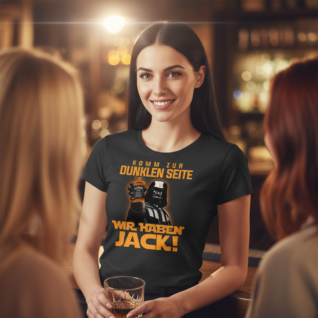Komm zur dunklen Seite wir haben Jack Darth Vader - Damenshirt