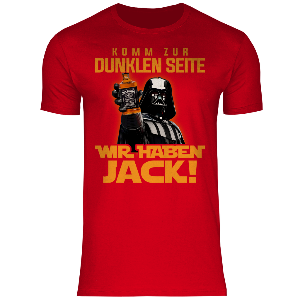 Komm zur dunklen Seite wir haben Jack Darth Vader - Herren Shirt Red