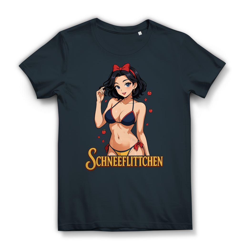 Schneeflittchen Schneewittchen - Damen Premium Bio T-Shirt Dark Grey