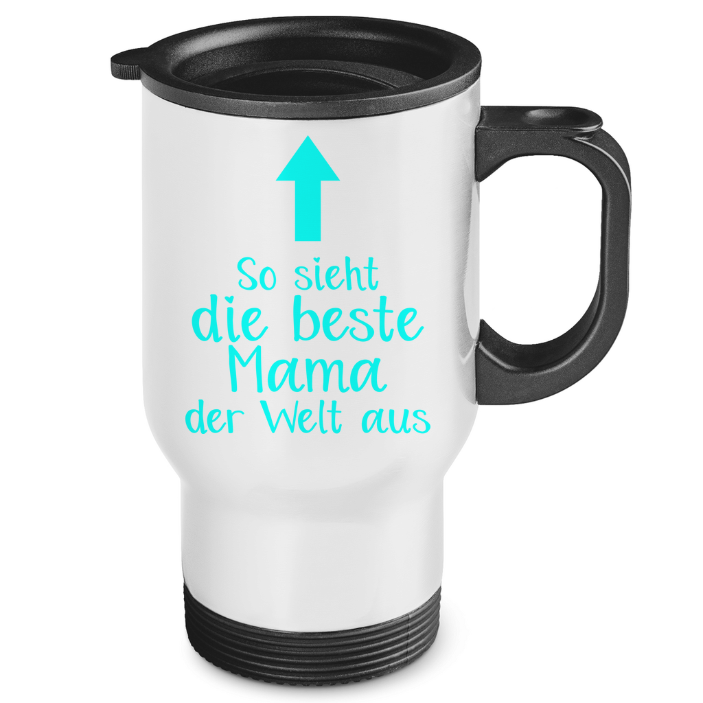 So sieht die beste Mama der Welt aus - Edelstahl-Thermobecher White