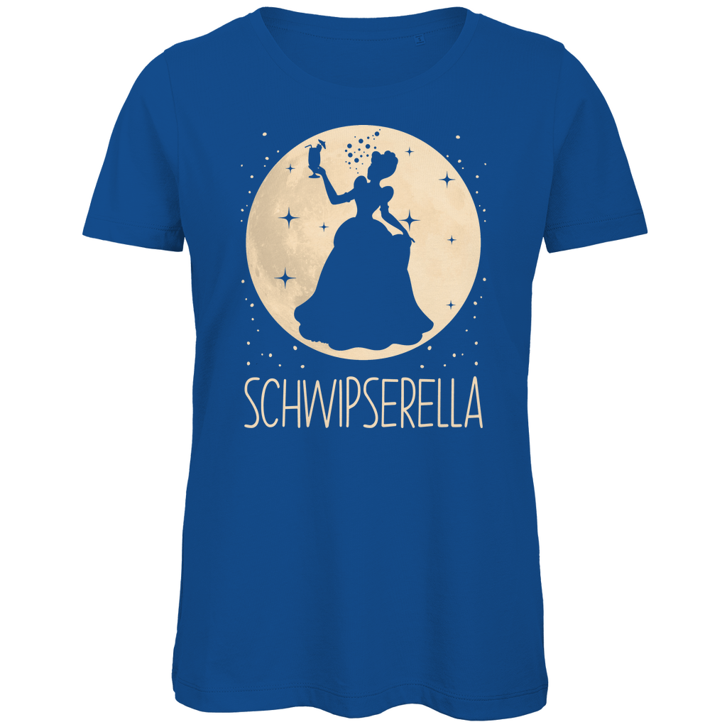 Mond Prinzessin - Schwipserella - Damen Premium Bio T-Shirt Royal Blue