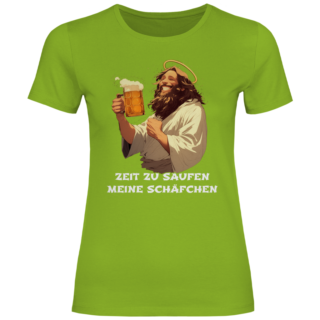 Zeit zu saufen meine Schäfchen - Damenshirt Orchid Green
