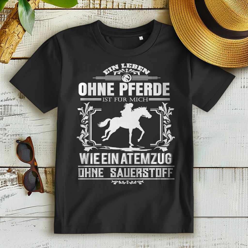 Reiterin T-Shirt Bio – Pferdeliebe Spruchshirt für Frauen & Reitfans