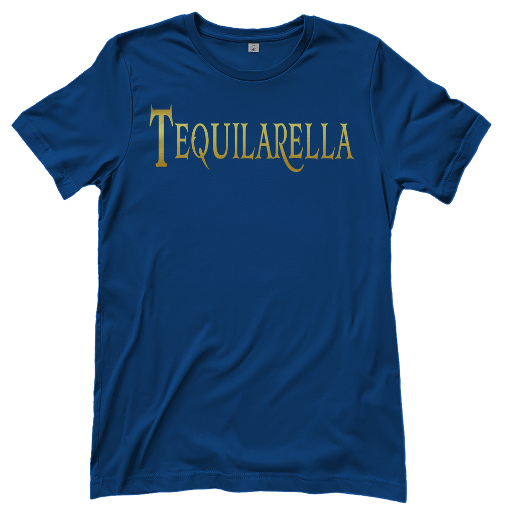 Tequilarella - Prinzessin Gold - Damenshirt Royal Blue