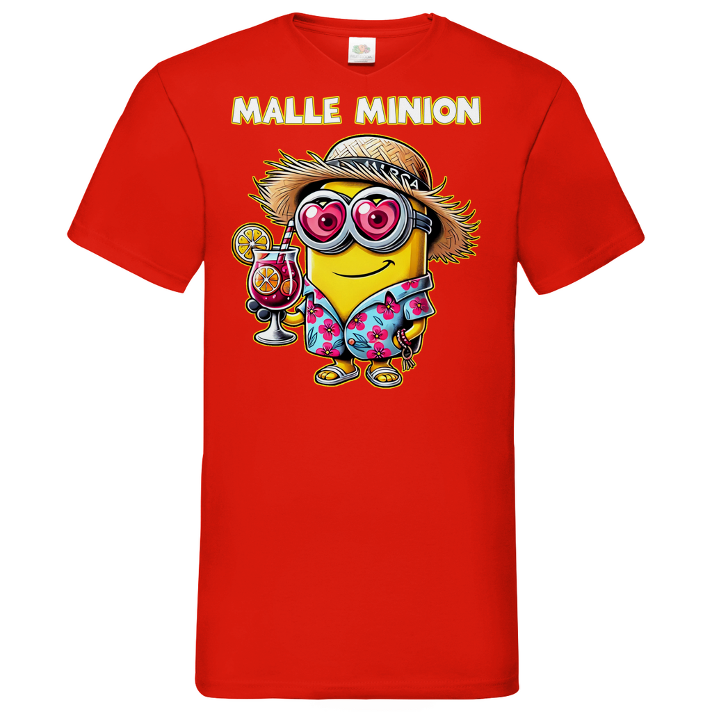 Malle Minion - Herren V-Neck Shirt