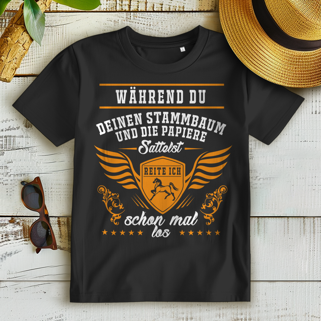 Reiterin Funshirt – Ich reite schon mal los – Pferdeliebhaber T-Shirt