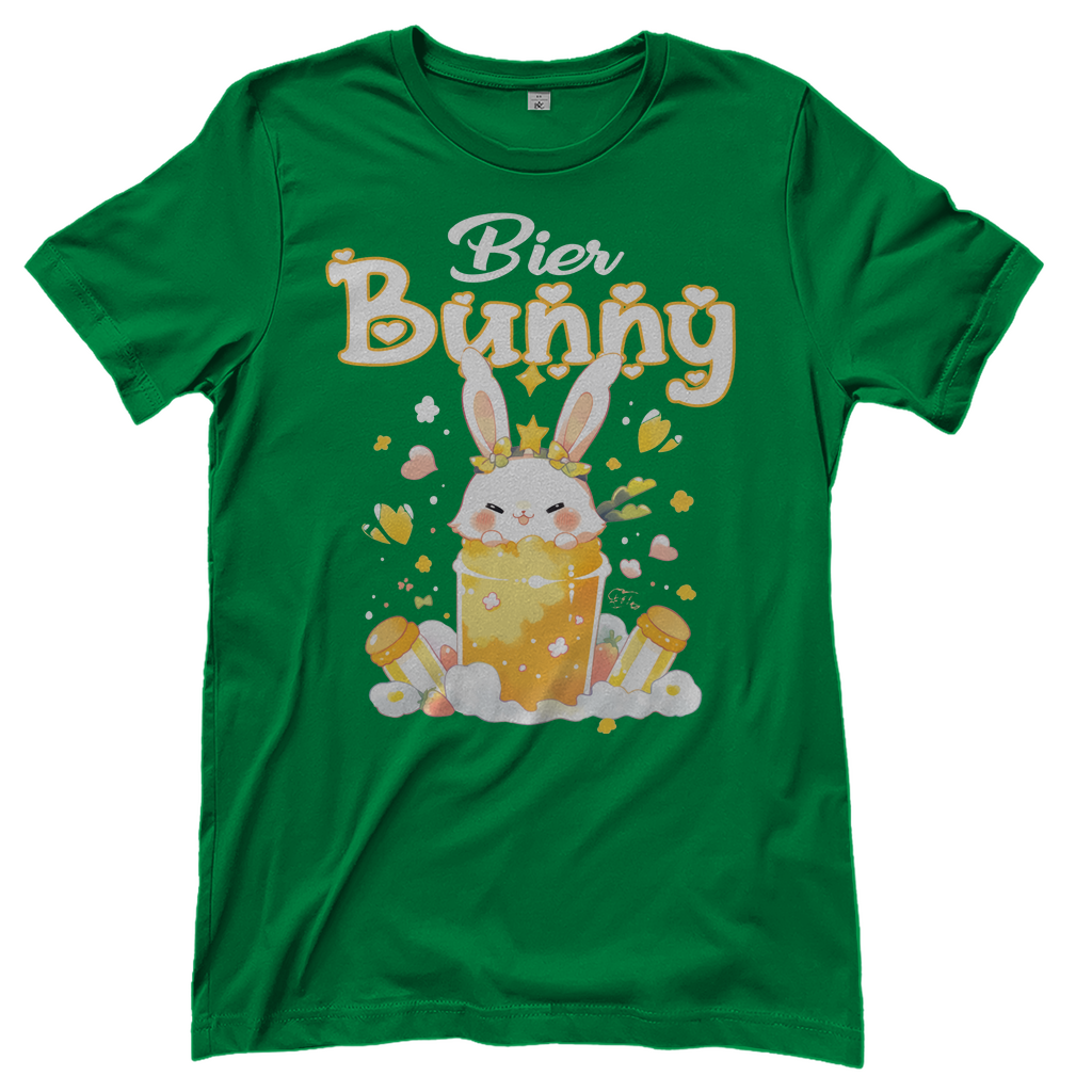 Bier Bunny Hase - Damenshirt Kelly Green