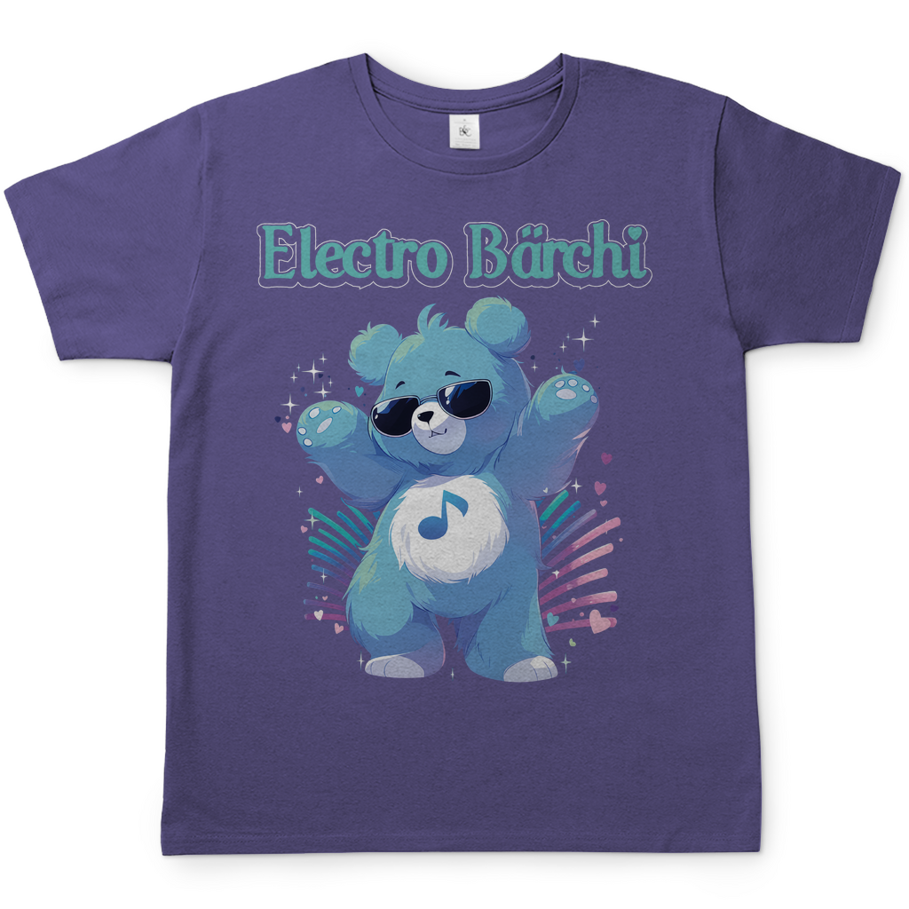 Electro Bärchi - Glücksbärchi - Herren Shirt Millennial Lilac