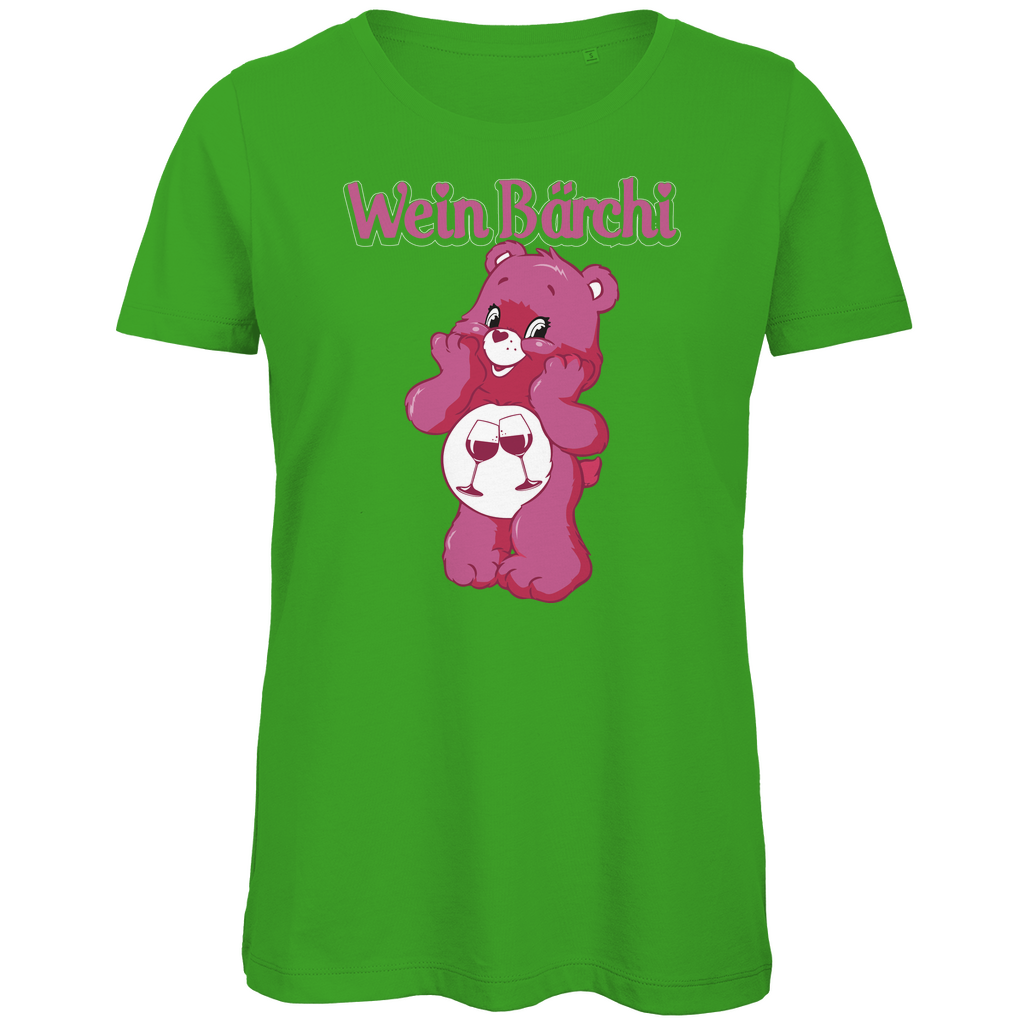 Wein Bärchi - Glücksbärchi - Damen Premium Bio T-Shirt Real Green