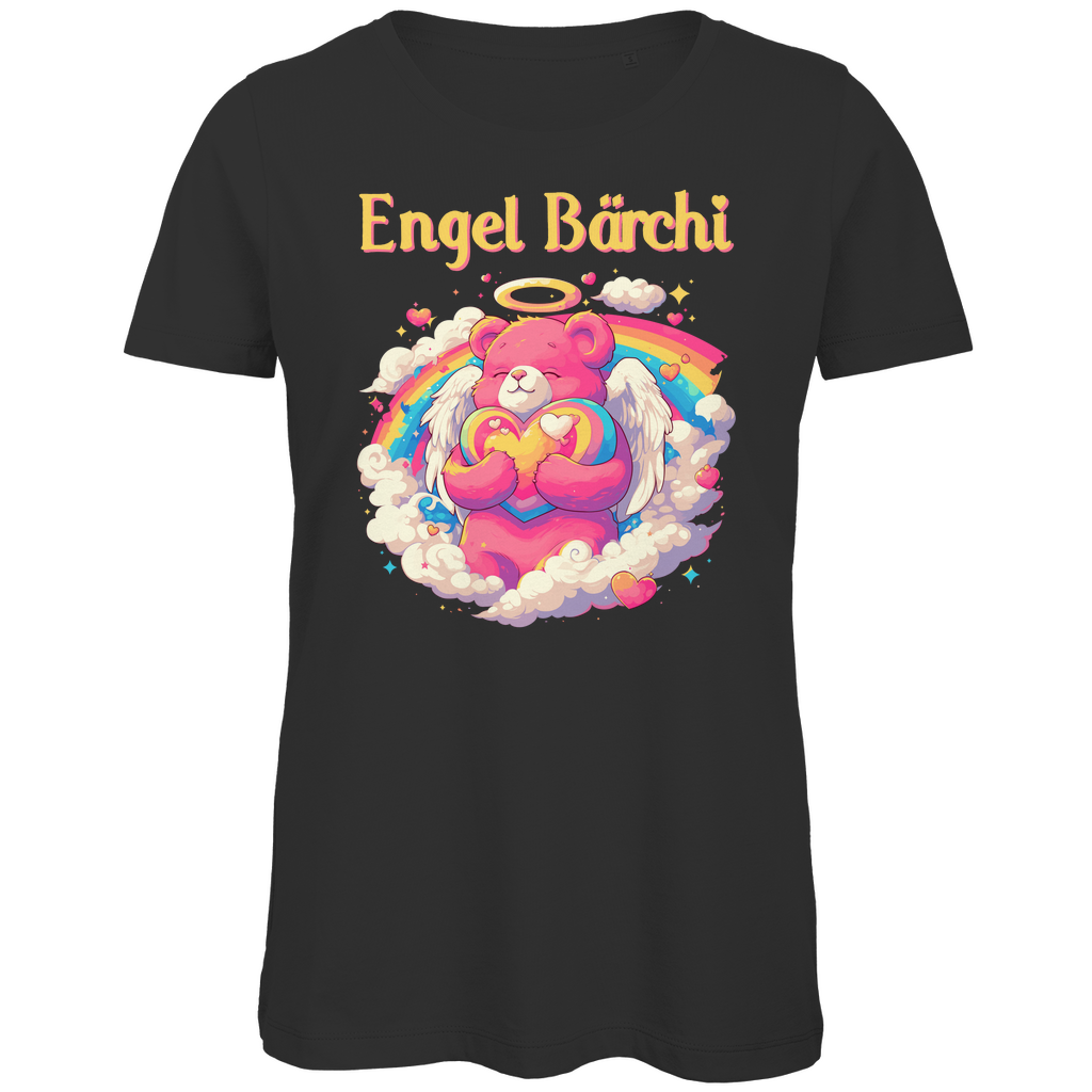Engel Bärchi - Glücksbärchi - Damen Premium Bio T-Shirt Black
