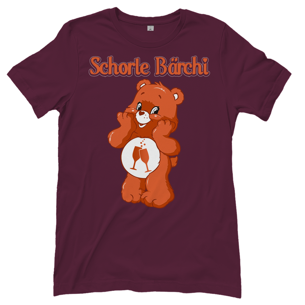 Schorle Bärchi - Glücksbärchi - Damenshirt Burgundy