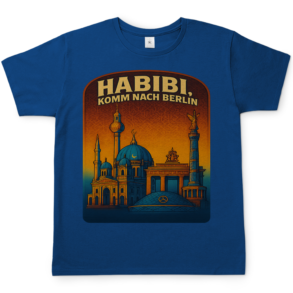 Habibi komm nach Berlin - Herren T-Shirt Royal Blue
