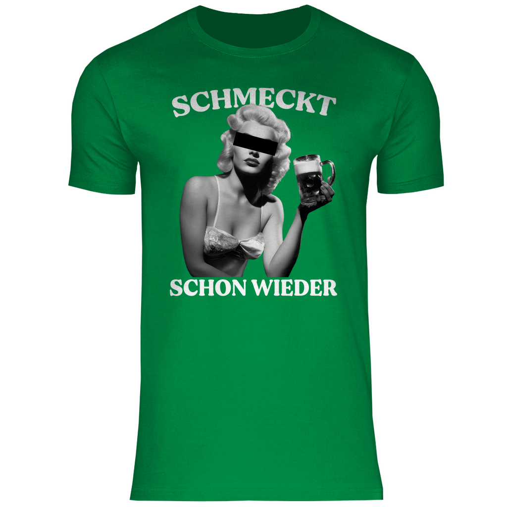 Schmeckt schon wieder - Herren Shirt Kelly Green